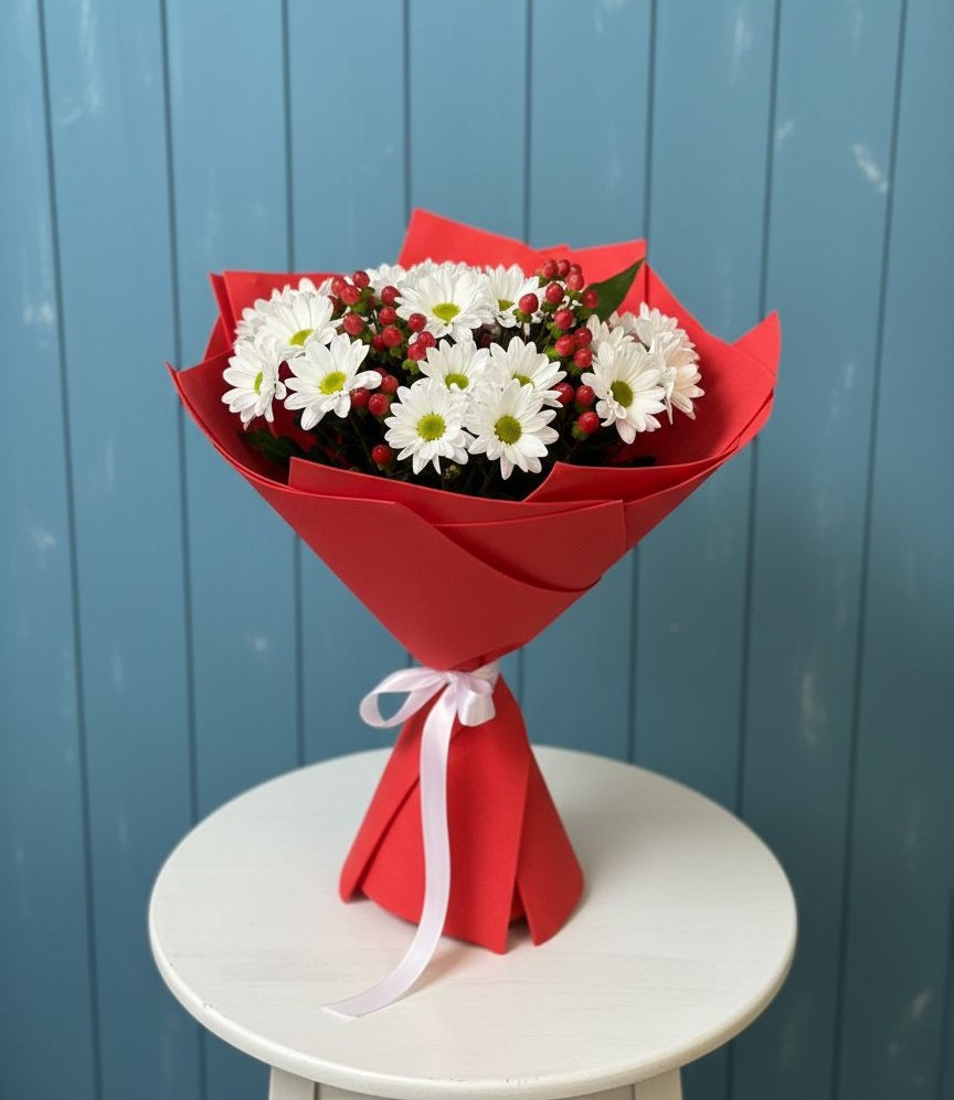 Букет цветов из: Хризантемы в Невели