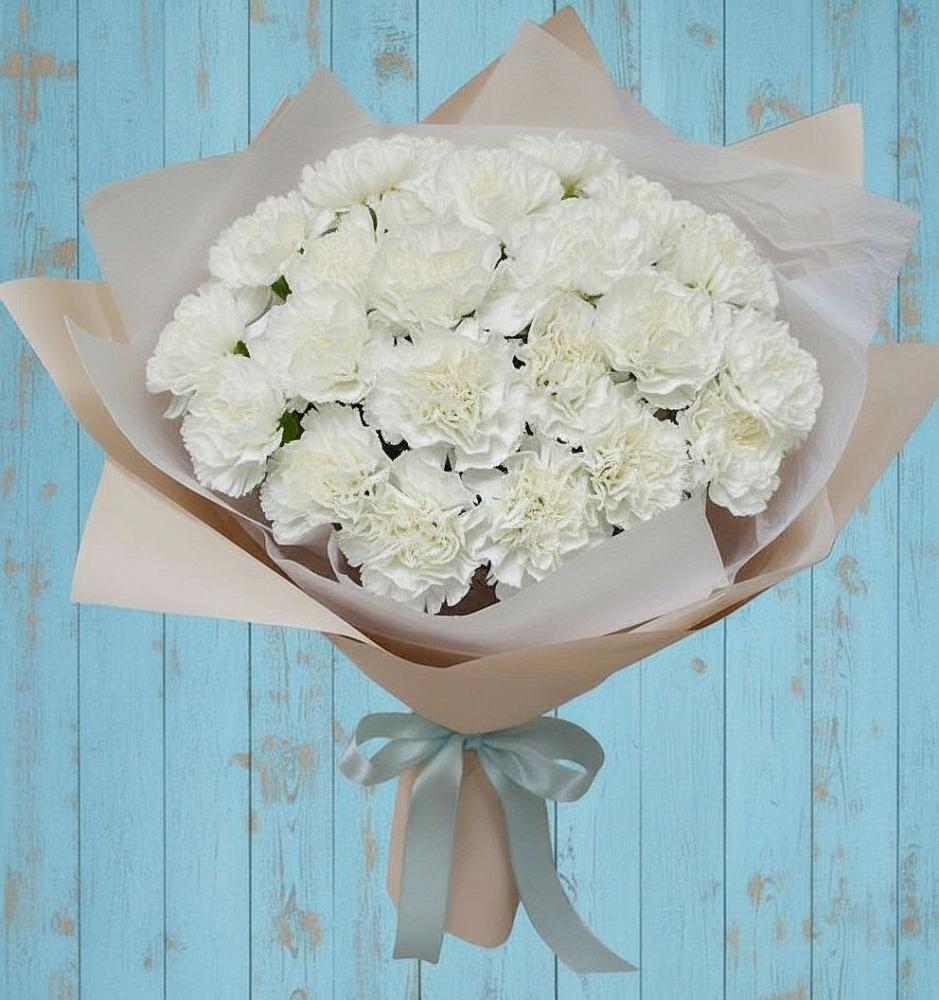 Букет цветов из: Гвоздики в Невели