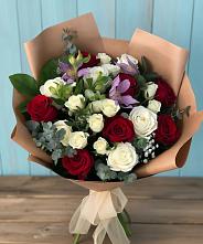 Букет цветов из:  Розы и Альстромерии в Невели
