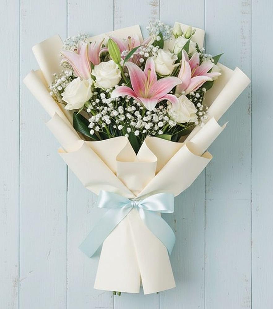 Букет цветов из: Лилии в Невели