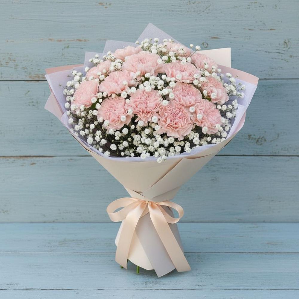 Букет цветов из: Гвоздики в Невели