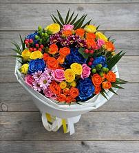 Букет цветов из:  Розы и Хризантемы в Невели