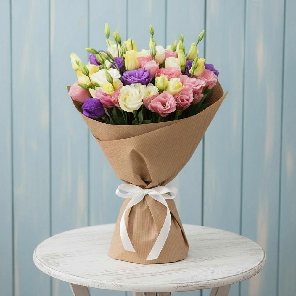 Букет цветов из: Лизиантусы в Невели