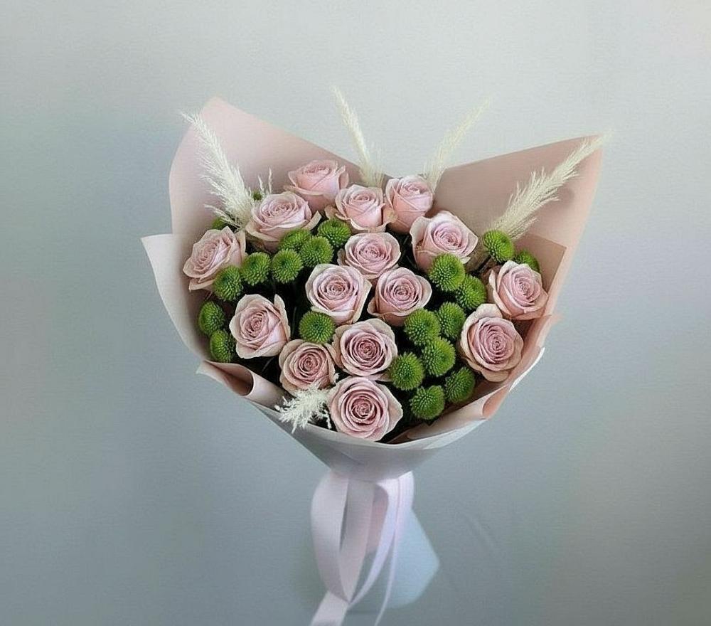 Букет цветов из: Розы и Хризантемы в Невели