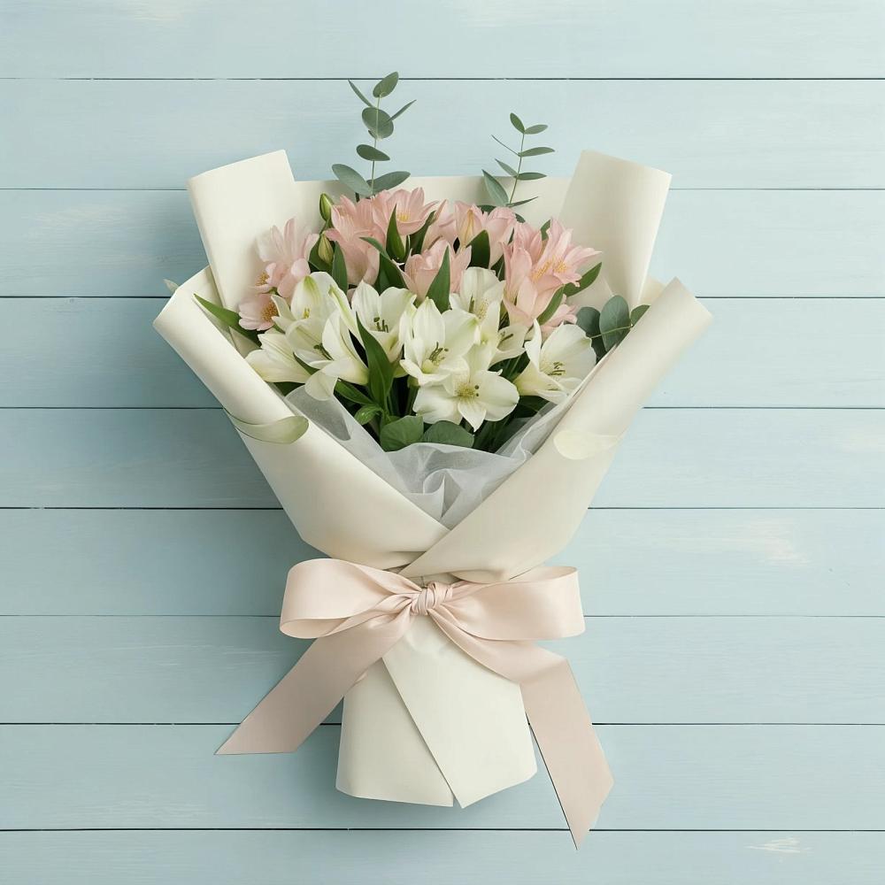 Букет цветов из: Альстромерии в Невели