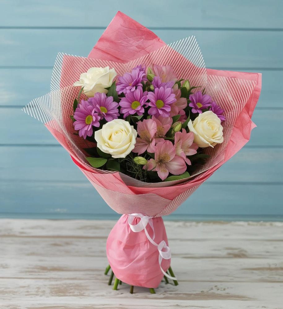 Букет цветов из: Герберы в Невели