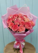 Букет 15 Розовых роз Равель в Невели