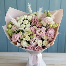 Букет цветов из:  Альстромерии и Розы #REPLACE_PRED# Невели