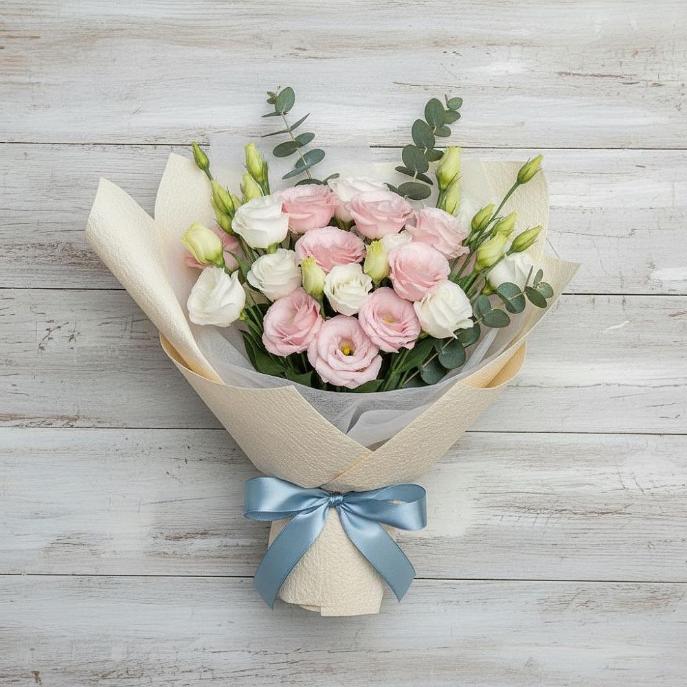 Букет цветов из: Лизиантусы в Невели